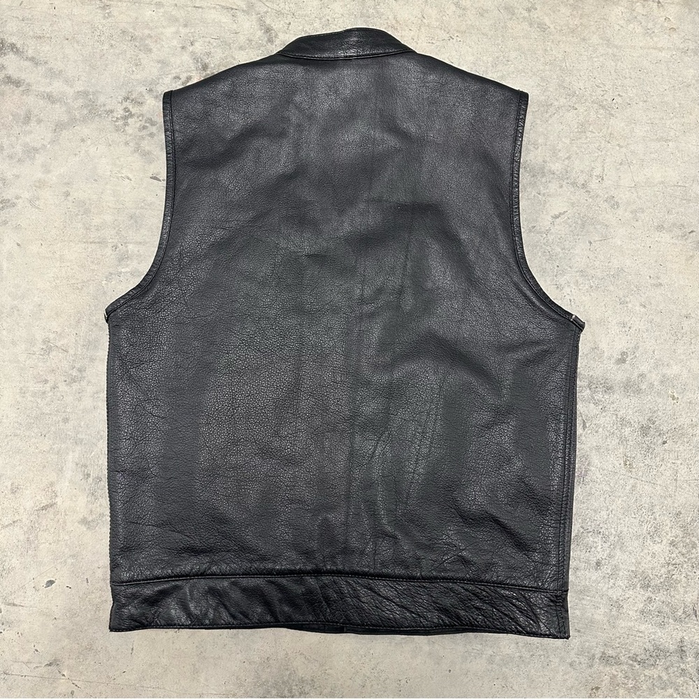 Milwaukee Leathers Mens Conceal Leather Biker Vest - Picture 8 of 8